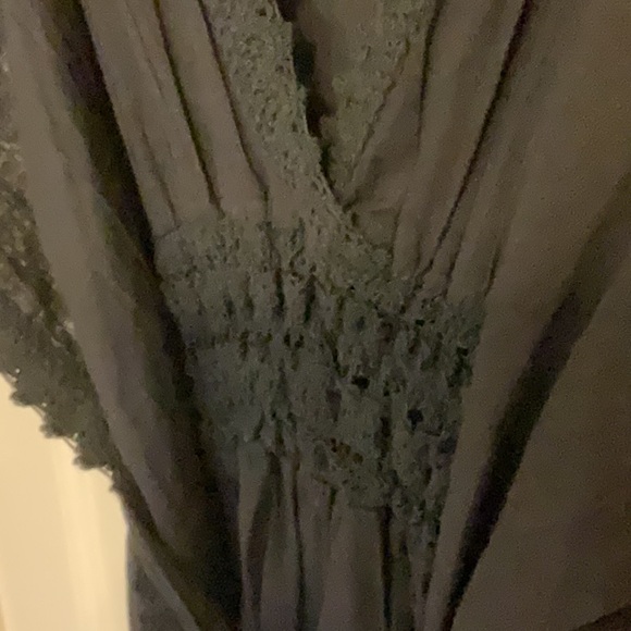 Gorgeous Short Caftan Swim Cover - Black, Handcrafted in Mexico NWOT - Picture 5 of 17